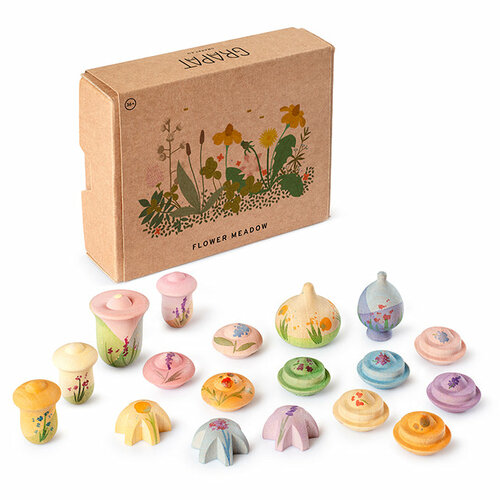 Grapat houten Speelset - Flower Meadow