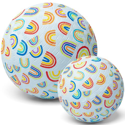 Little L Rubber Bal - Rainbow Small 13cm