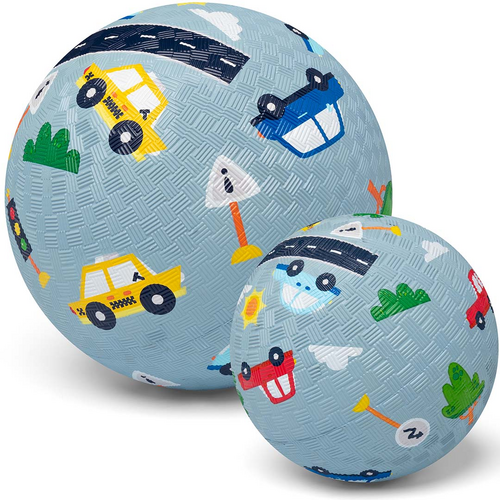 Little L Rubber Bal - Cars Small 13cm