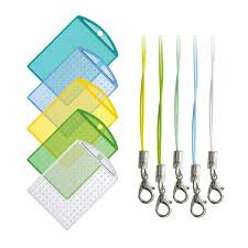Pixelhobby Set van 5 Medaillons & Color Cords - Groen Blauw Transparant | Speel je Wijs