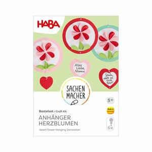 Haba Mijn eerste Knutselset - Hangers Hartjes en Bloemen 3+ | Speel je Wijs
