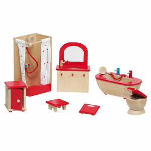 Goki Poppenhuis Meubeltjes - Badkamer | Speel je Wijs