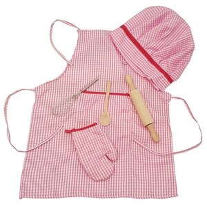 Playwood Kookgerei met Schort en Koksmuts | Speel je Wijs